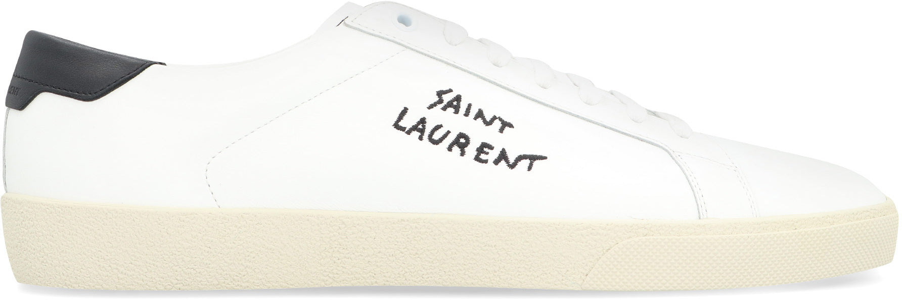 SAINT LAURENT Embroidered Logo Low-Top Sneakers for Men