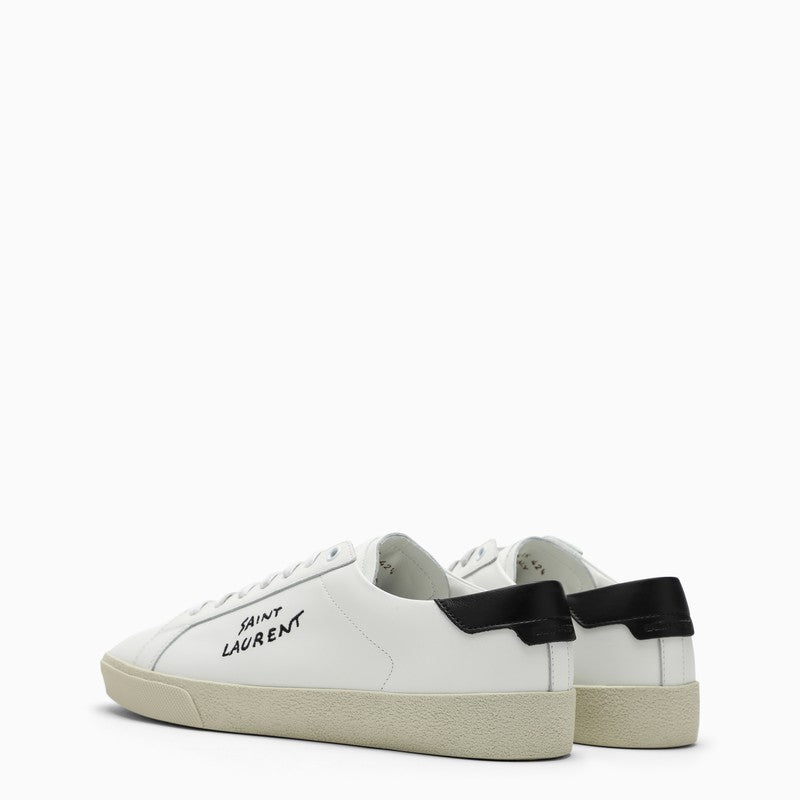 SAINT LAURENT Embroidered Logo Low-Top Sneakers for Men