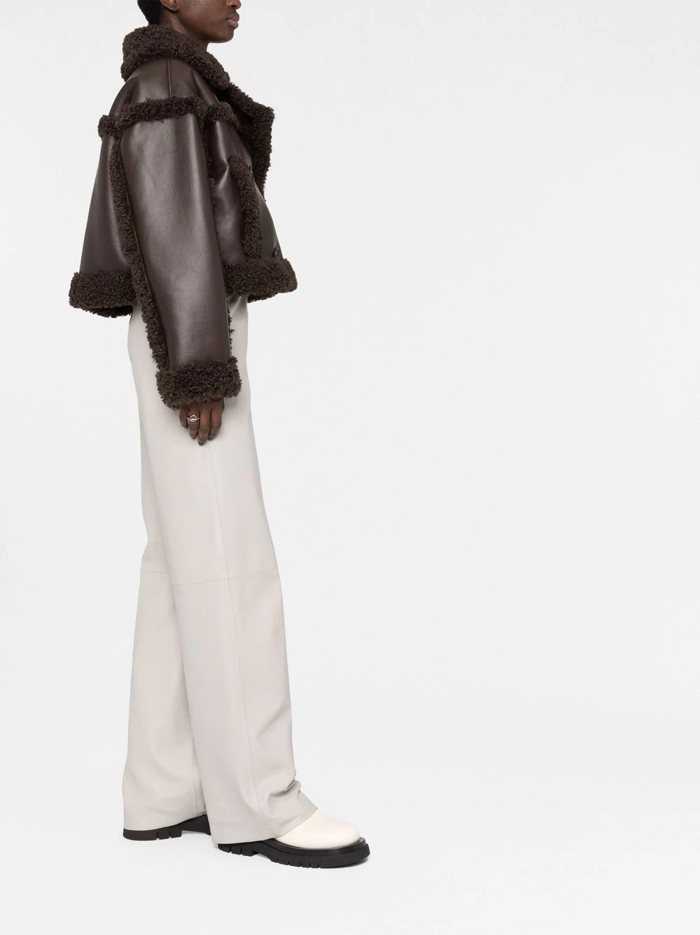 STAND STUDIO Women's Double-Breasted Notched Collar Jacket