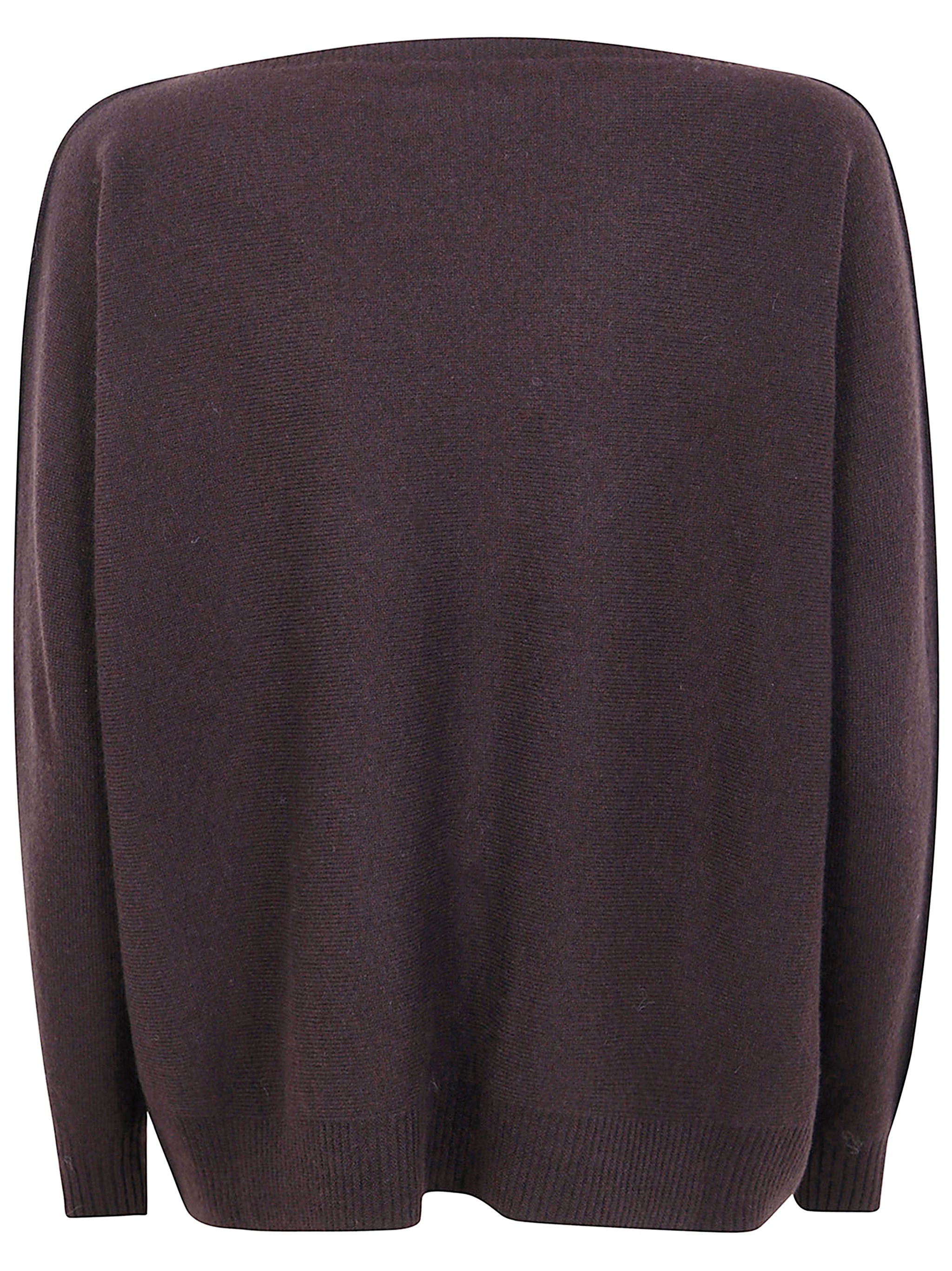 D.EXTERIOR Oversized Boatneck Cashmere Merinos Sweater