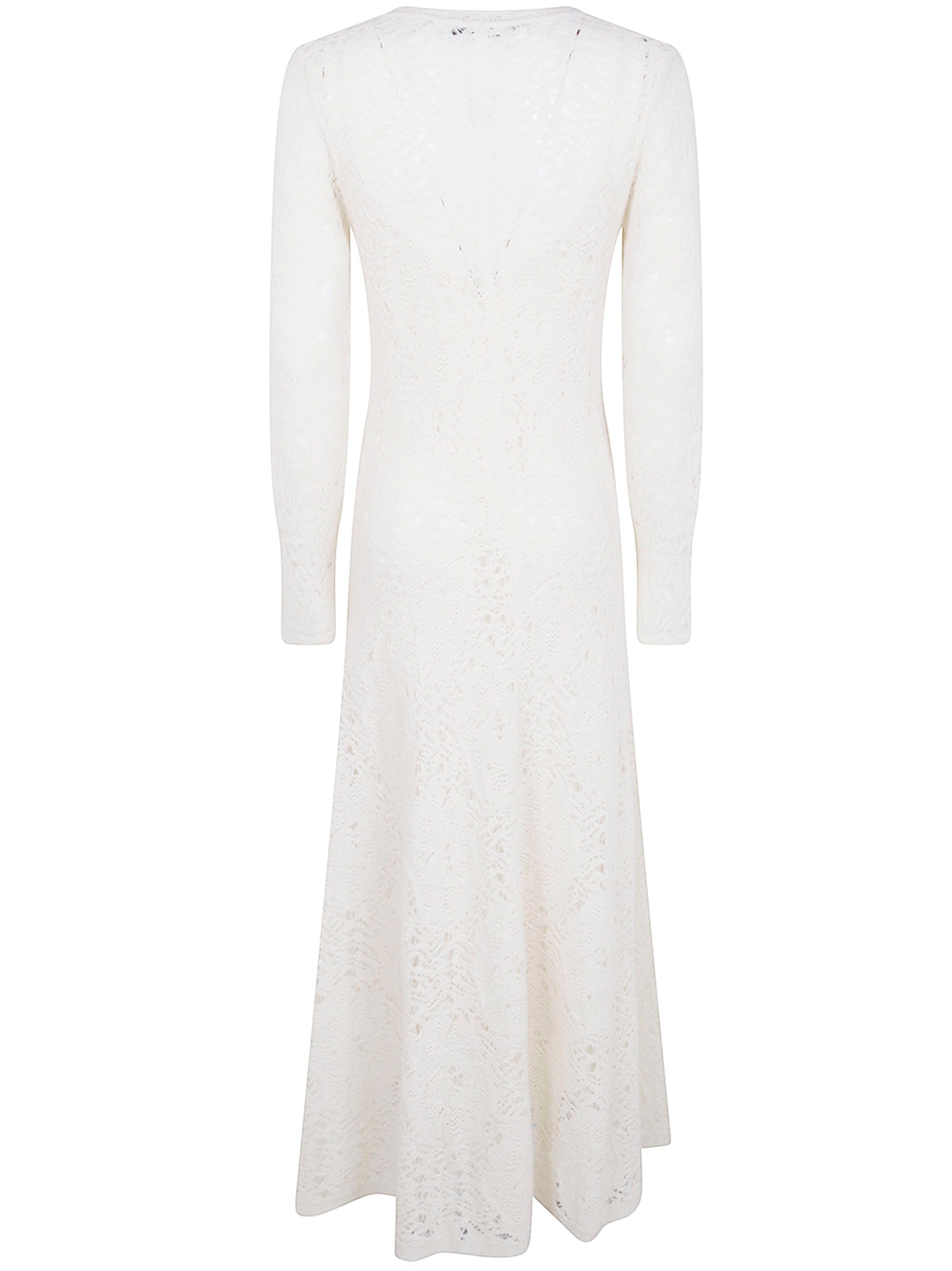 D.EXTERIOR Lace Soft Long Sleeves Mini Dress