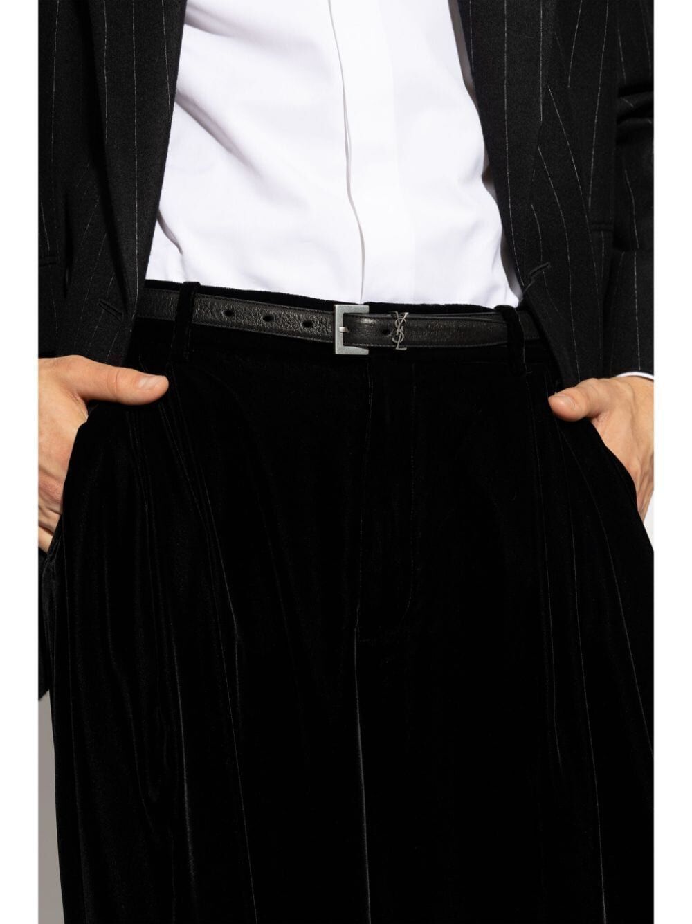 SAINT LAURENT Cassandre Loop Belt for Men