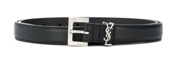 SAINT LAURENT Classic Leather Belt for Men