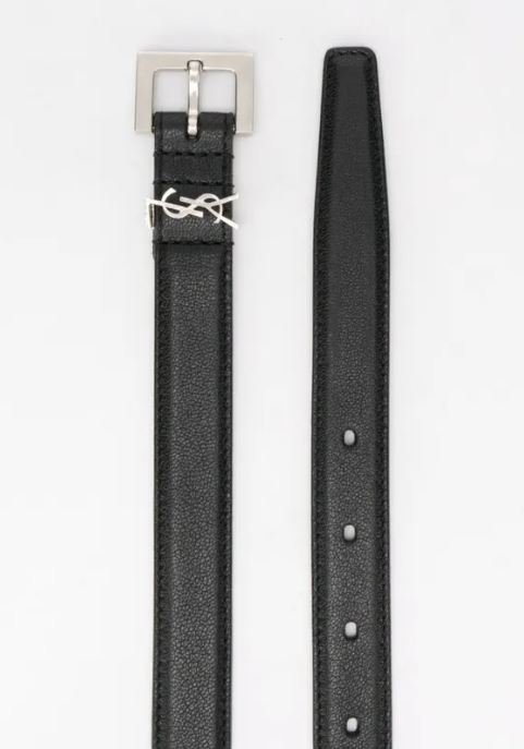 SAINT LAURENT Classic Leather Belt for Men