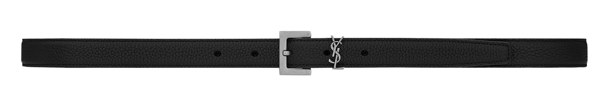 SAINT LAURENT Elegantly Crafted Leather Belt for Men - FW24 Collection