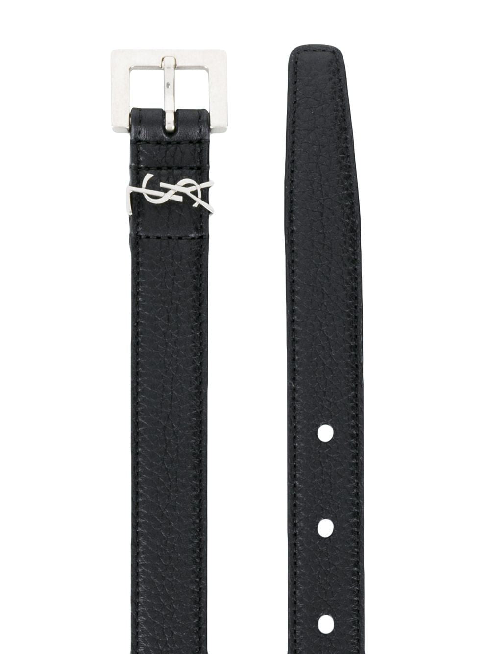 SAINT LAURENT Monogram Appliqué Adjustable Belt