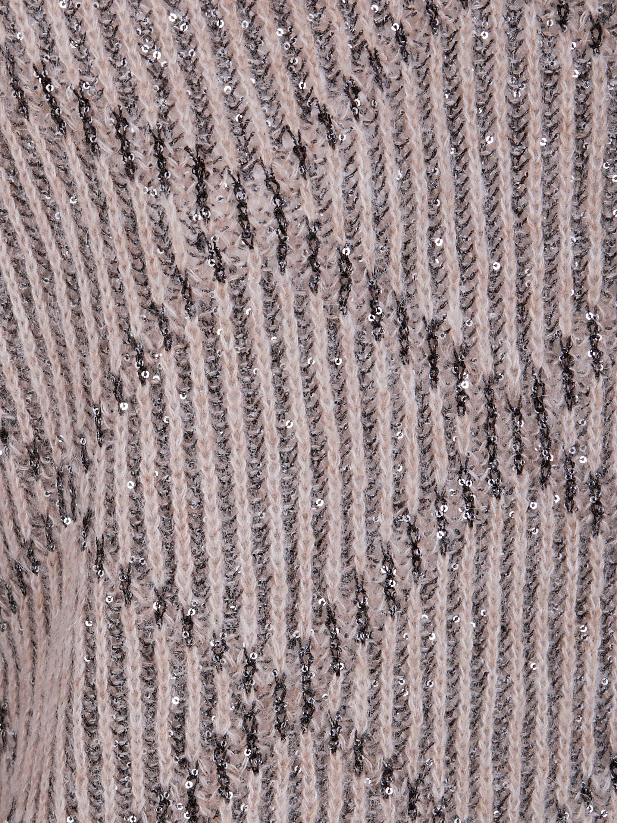 D.EXTERIOR Sequined Rhombus Boatneck Sweater