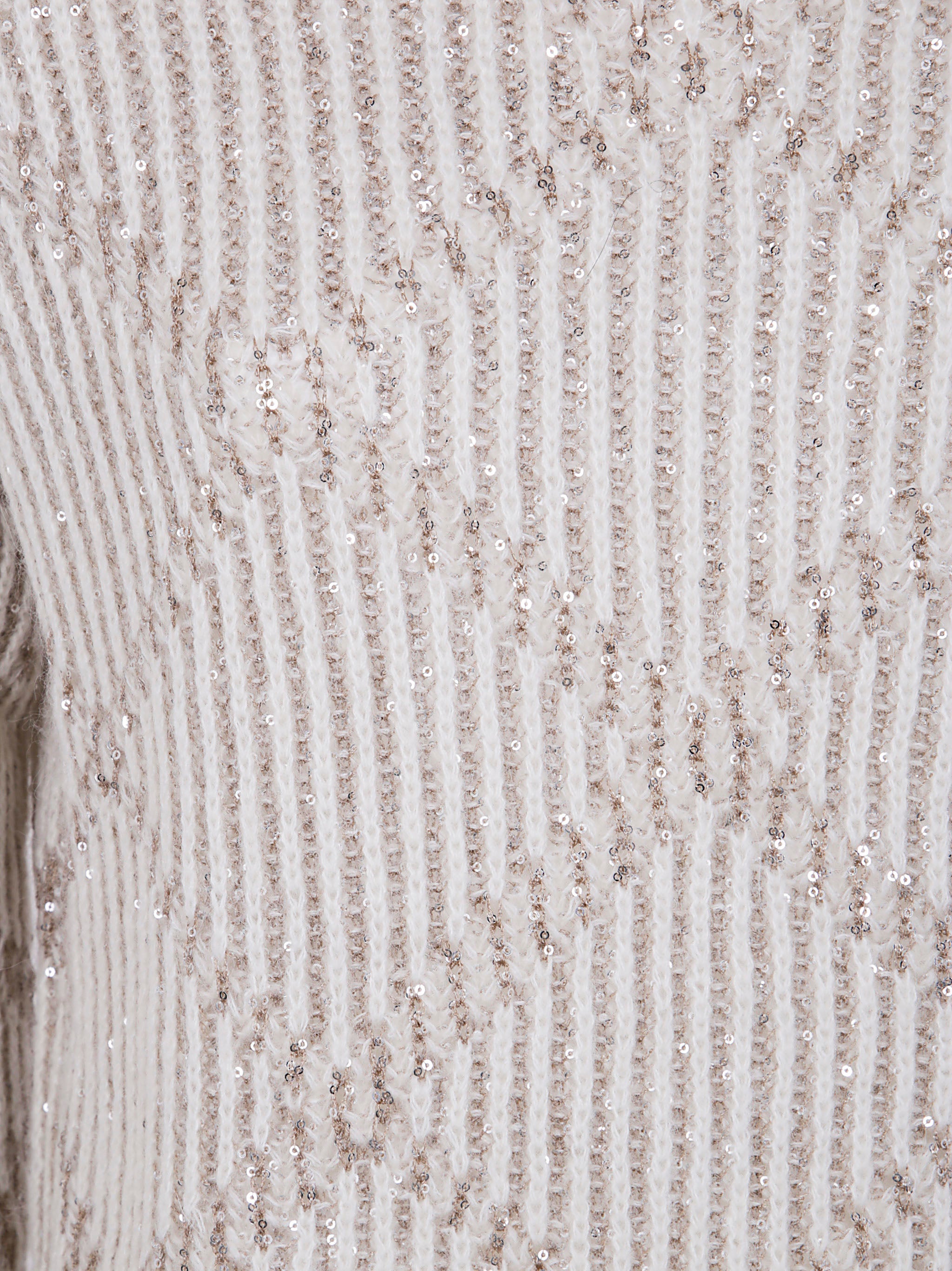 D.EXTERIOR Sequin Rhombus Boatneck Sweater