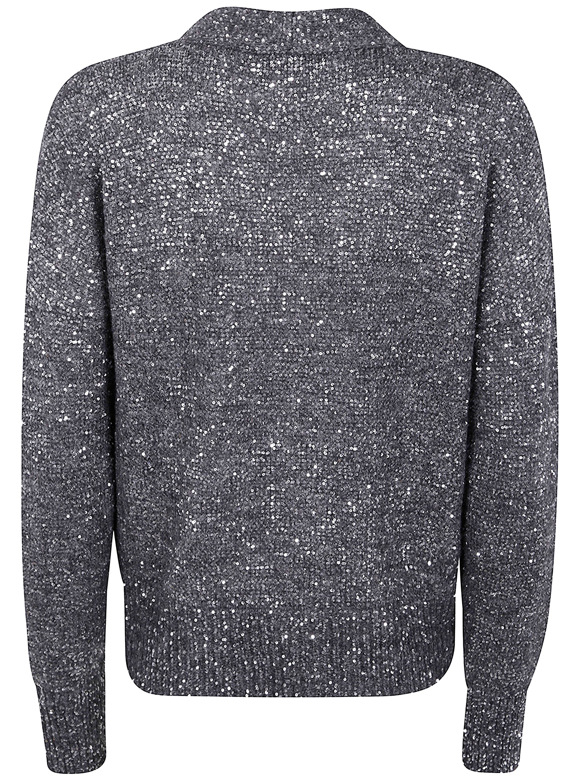 D.EXTERIOR Soft Sequins Short Cardigan