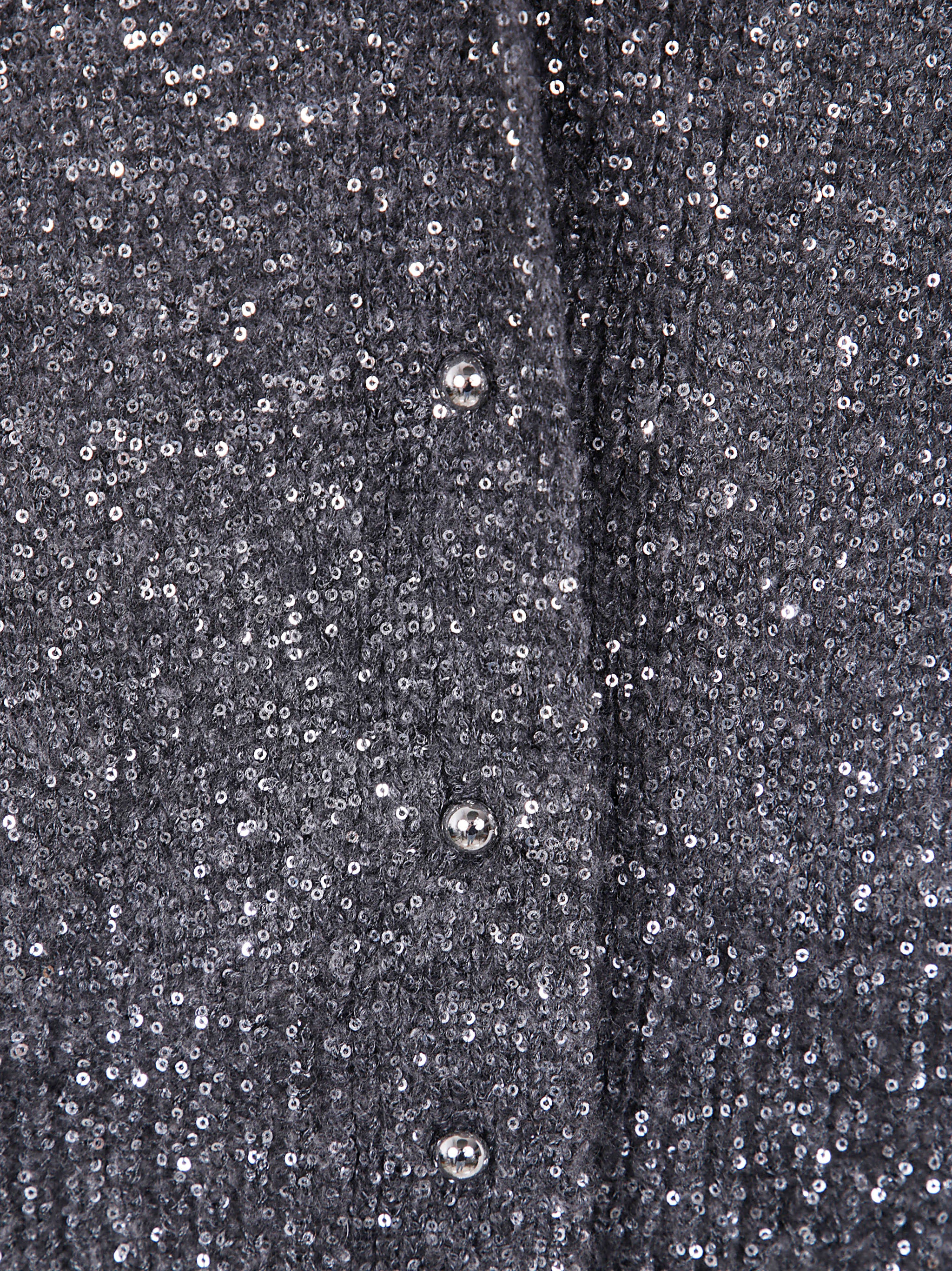 D.EXTERIOR Soft Sequins Short Cardigan