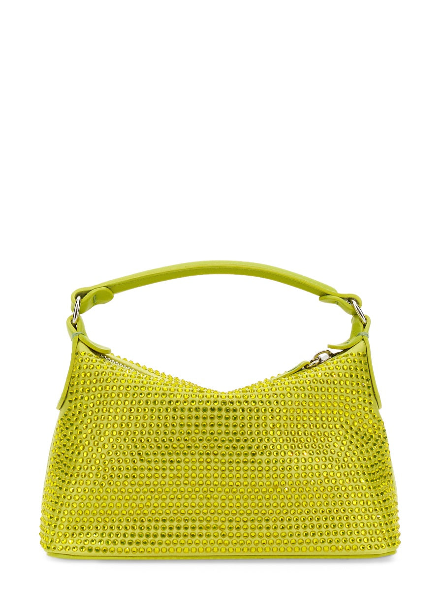 LEONIE HANNE X LIU JO Mini Hobo Handbag with Rhinestones