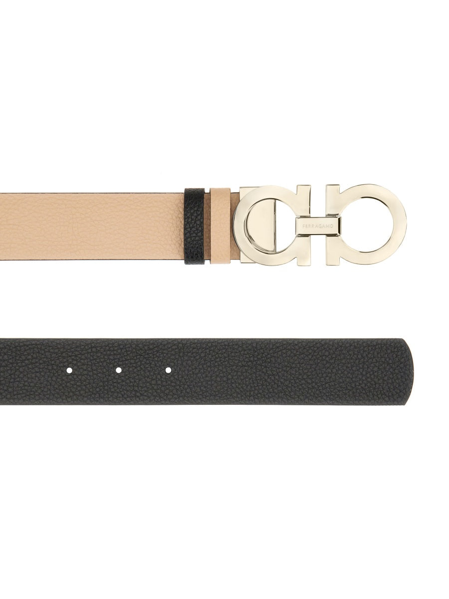 Ferragamo Reversible Gancini Hook Belt