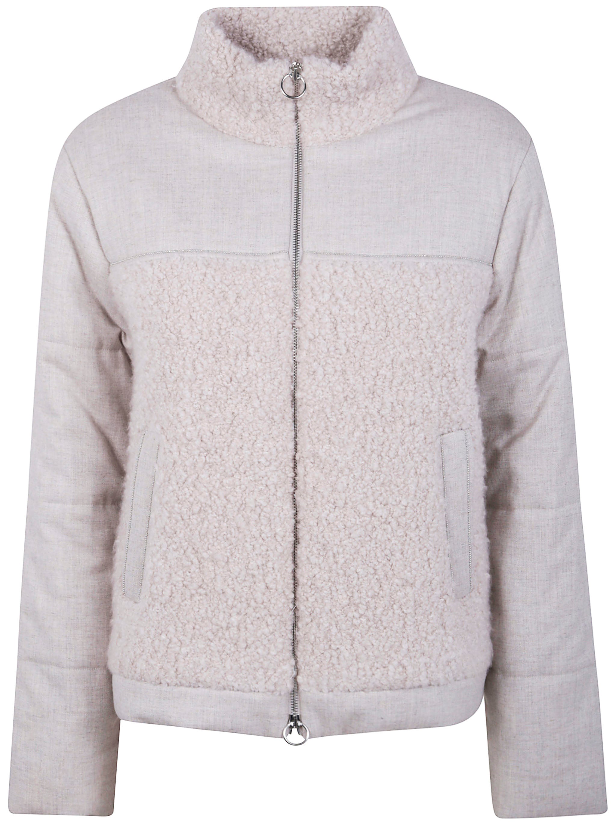 D.EXTERIOR Soft Flannel Boucle Loop Jacket for Women - FW25