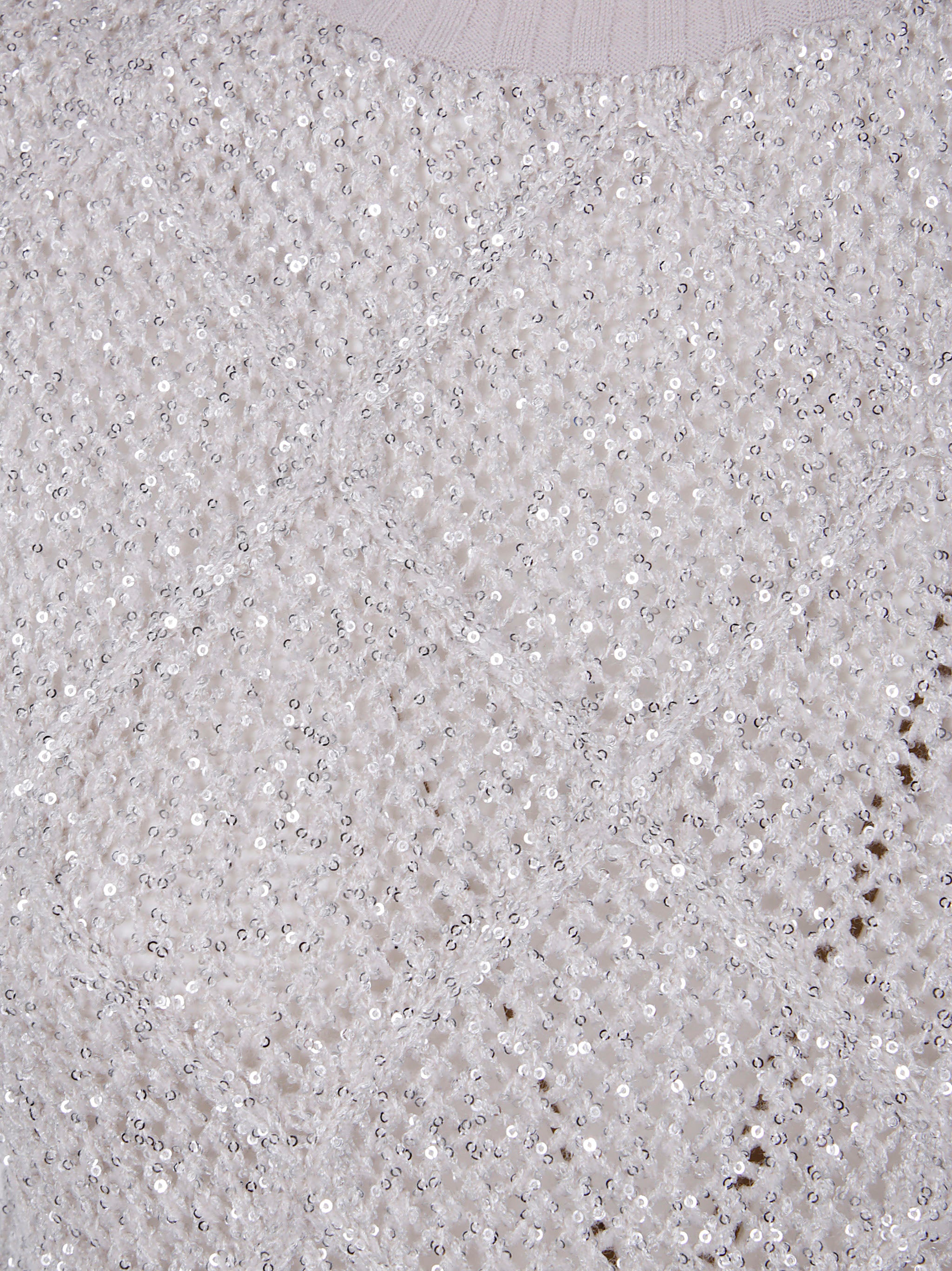 D.EXTERIOR Slim Rhombus Sequin Top