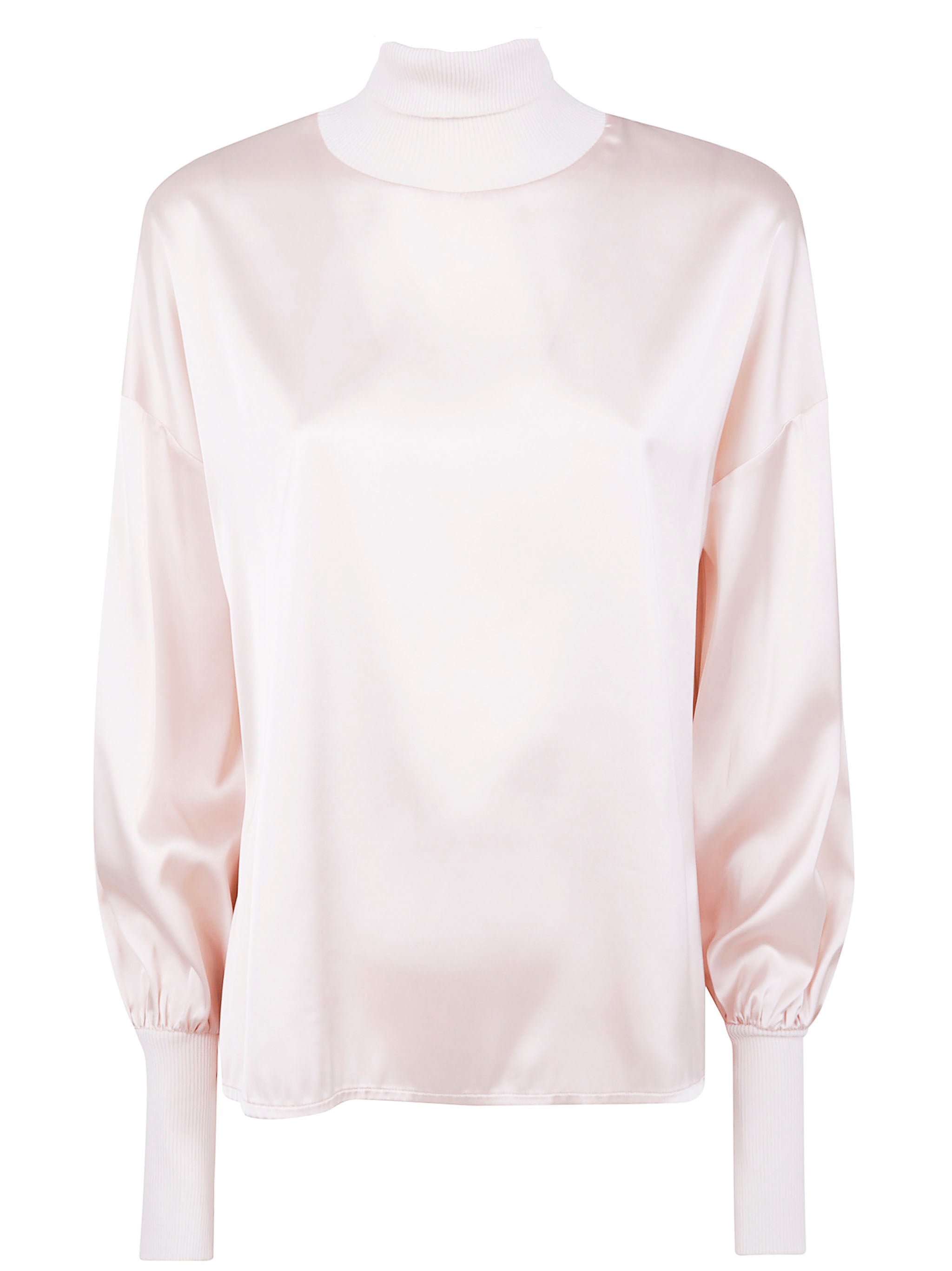 D.EXTERIOR Satin Tunic Blouse - Perfect for FW25
