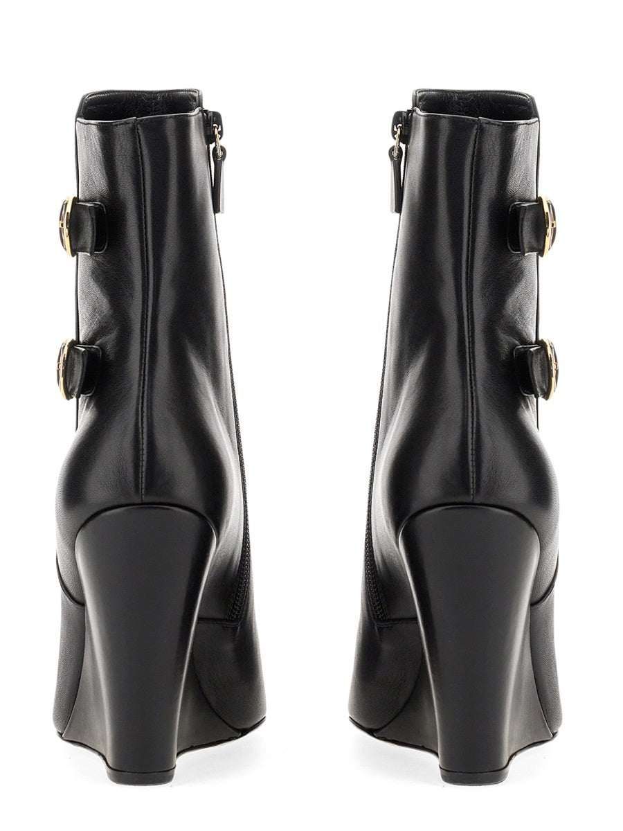 STUART WEITZMAN Wedge Boot with 10 cm Heel