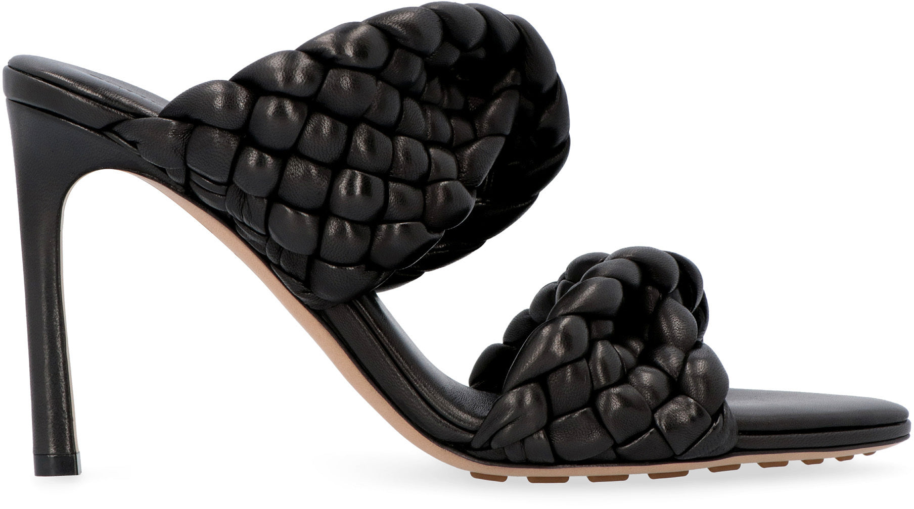 BOTTEGA VENETA Curve Leather Flat Sandals