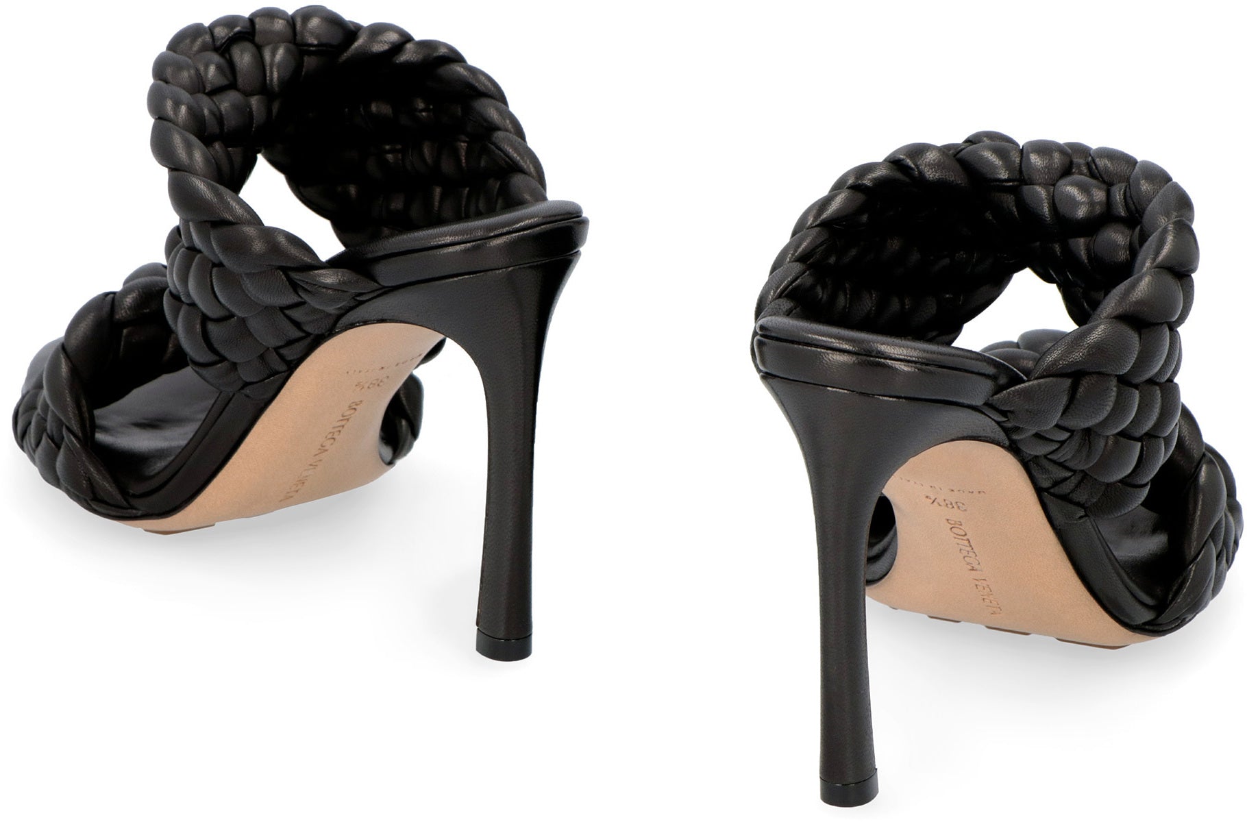 BOTTEGA VENETA Curve Leather Flat Sandals