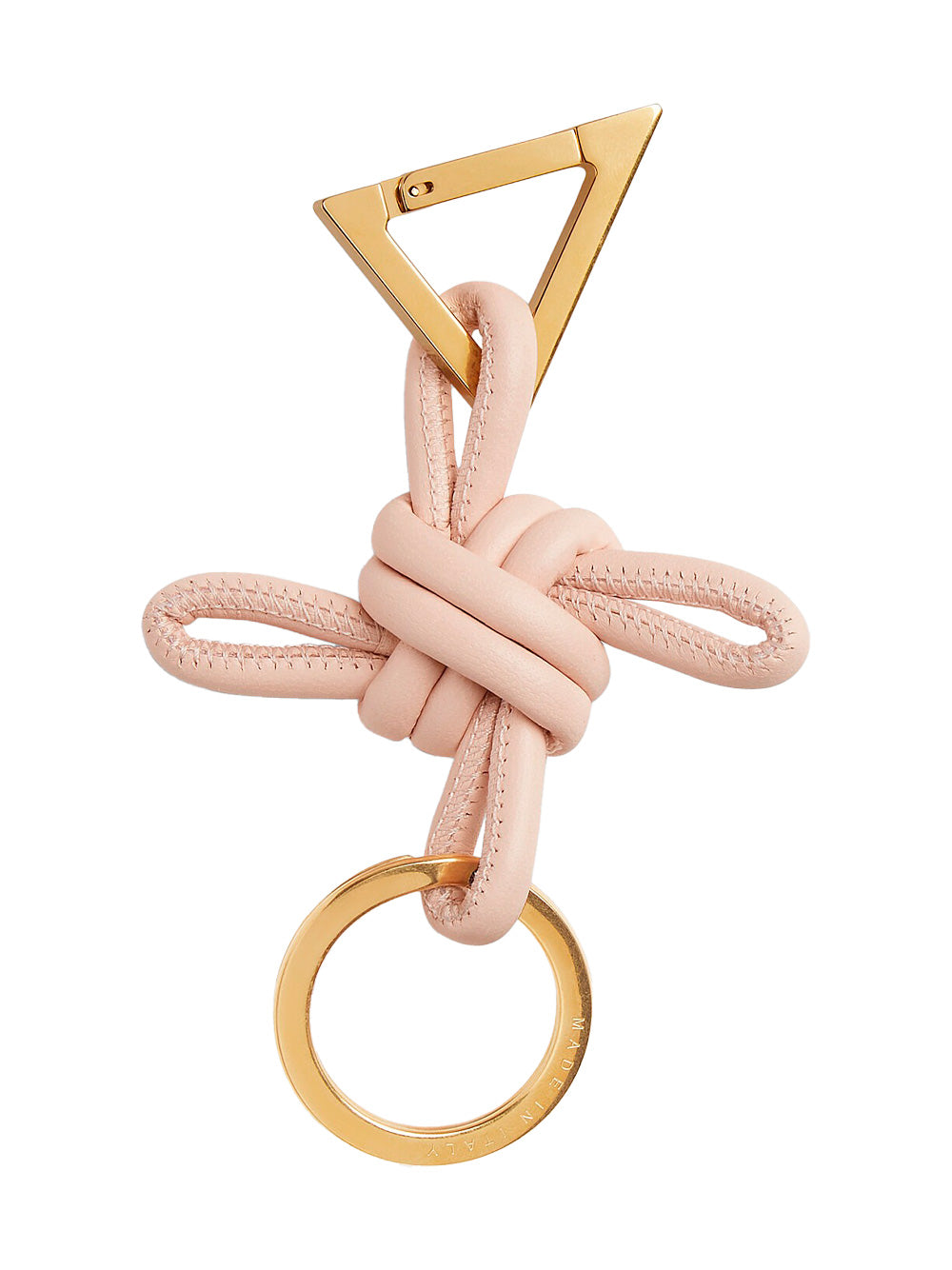 BOTTEGA VENETA Double Knot Triangle Key Ring