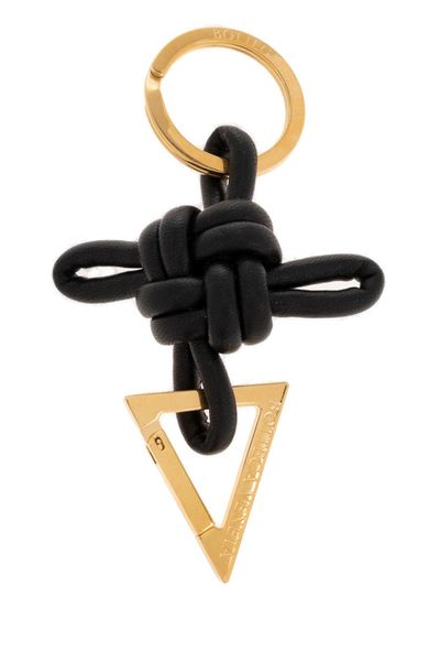 BOTTEGA VENETA Triangle Leather Keyring - 6.5 CM x 11.5 CM