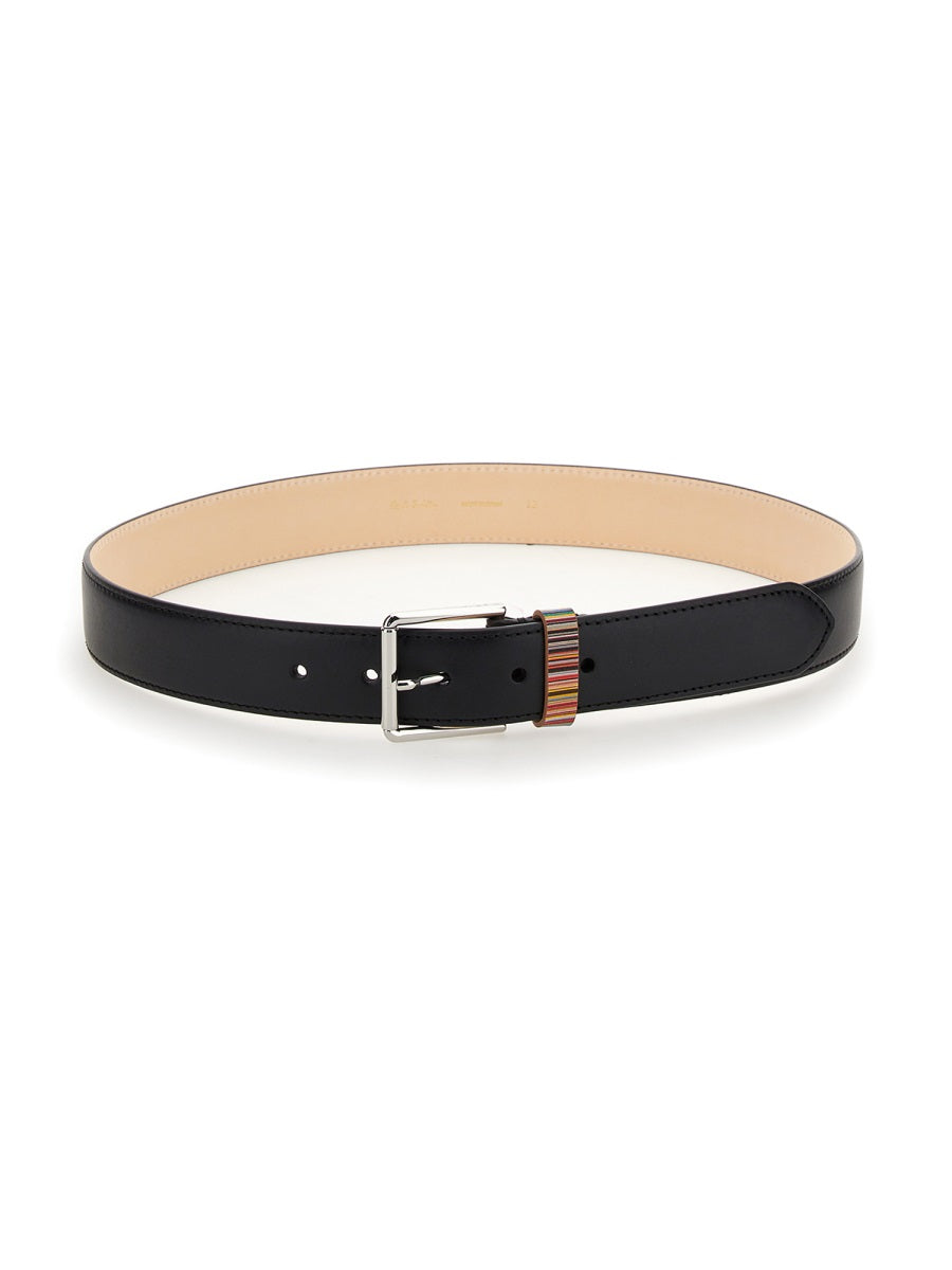 PAUL SMITH Elegant 3 CM Leather Belt for Men