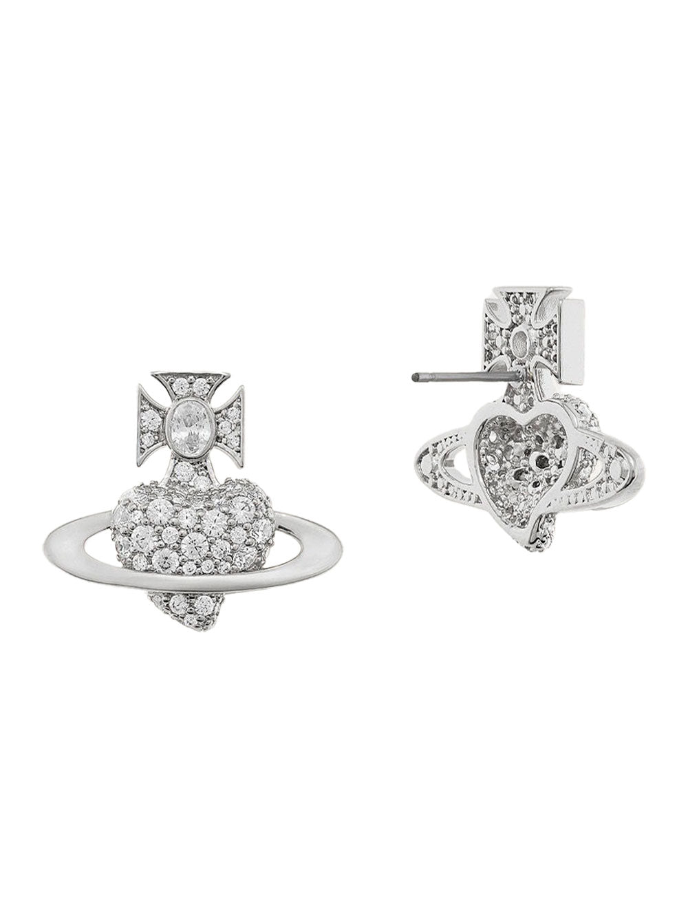 VIVIENNE WESTWOOD Mini Crystal Embellishments Valentine's Agnatha Earrings