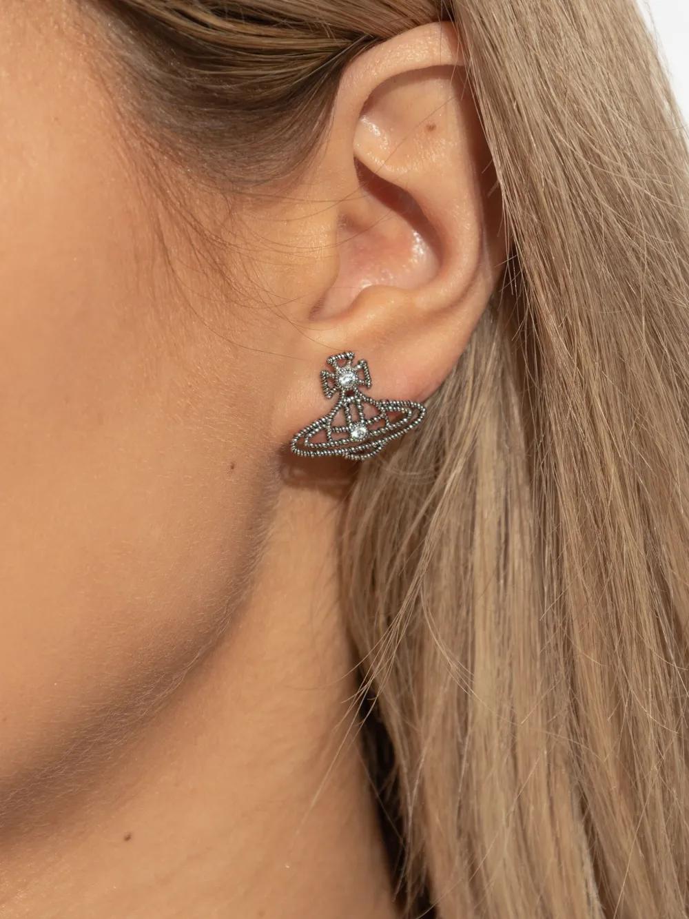 VIVIENNE WESTWOOD Crystal-Adorned Orb Earrings