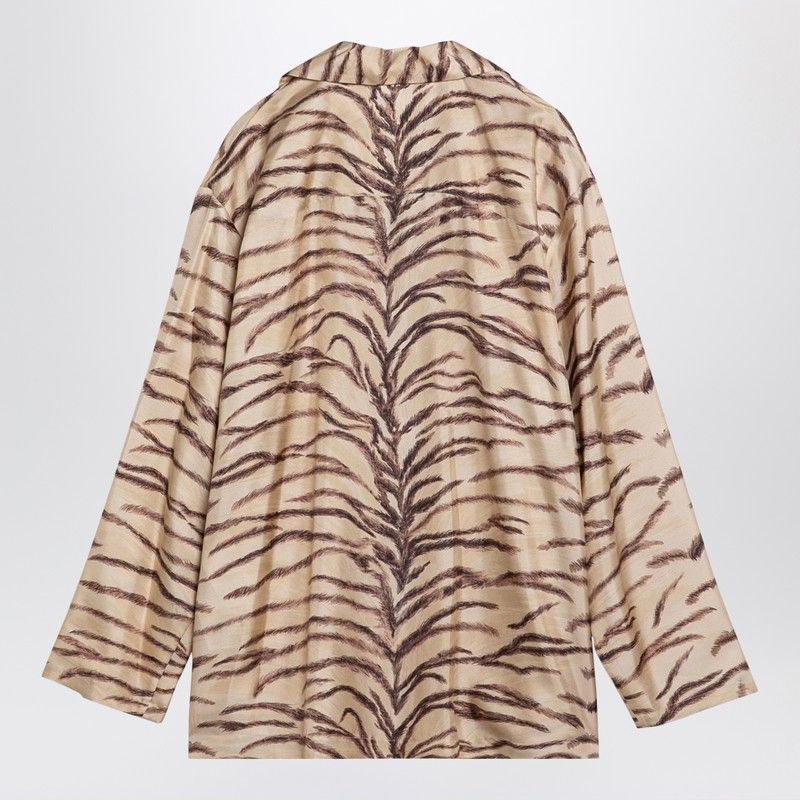 STELLA MCCARTNEY Silk Shirt with Tiger Print