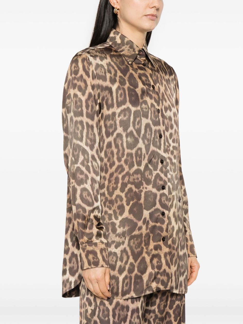 STELLA MCCARTNEY Leopard Print Button-Up Shirt for Women
