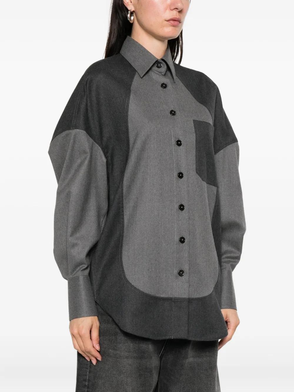 STELLA MCCARTNEY Oversized Wool Flannel Shirt for Women - FW25