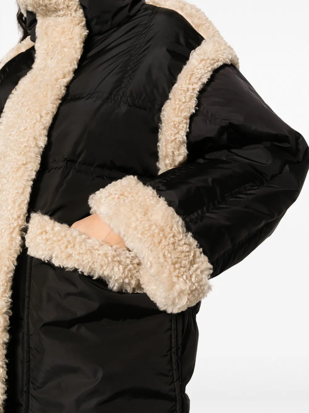 STAND STUDIO Mini High Collar Down Padded Jacket Size 36