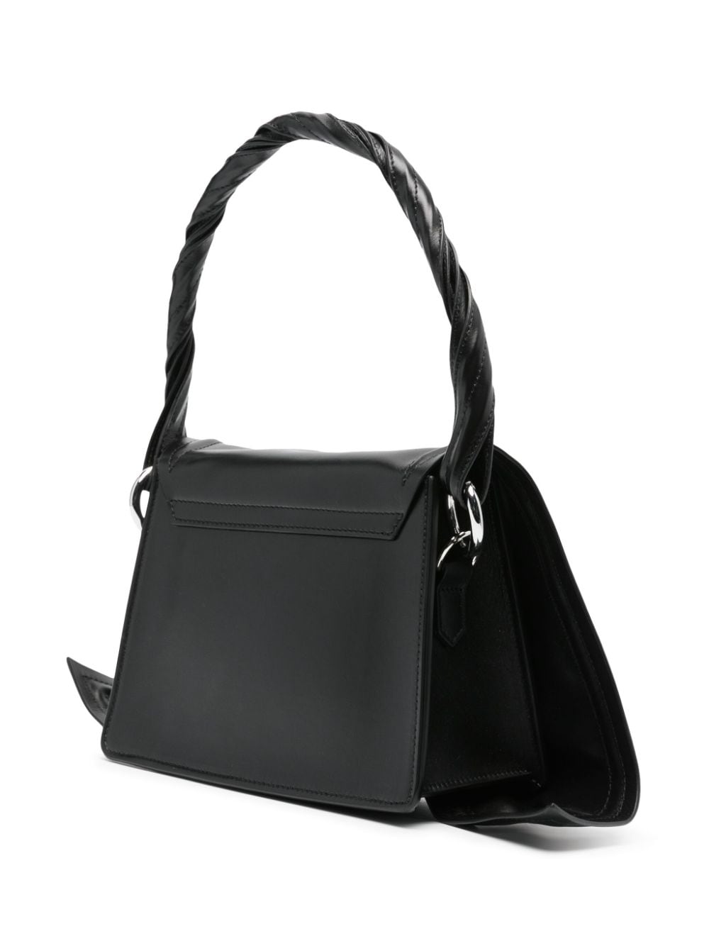 Y/PROJECT Twisted Handle Leather Handbag