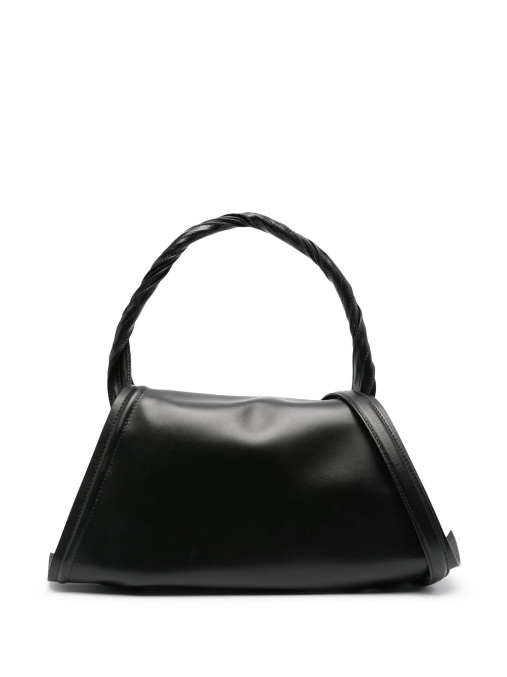 Y/PROJECT Twisted Handle Leather Handbag