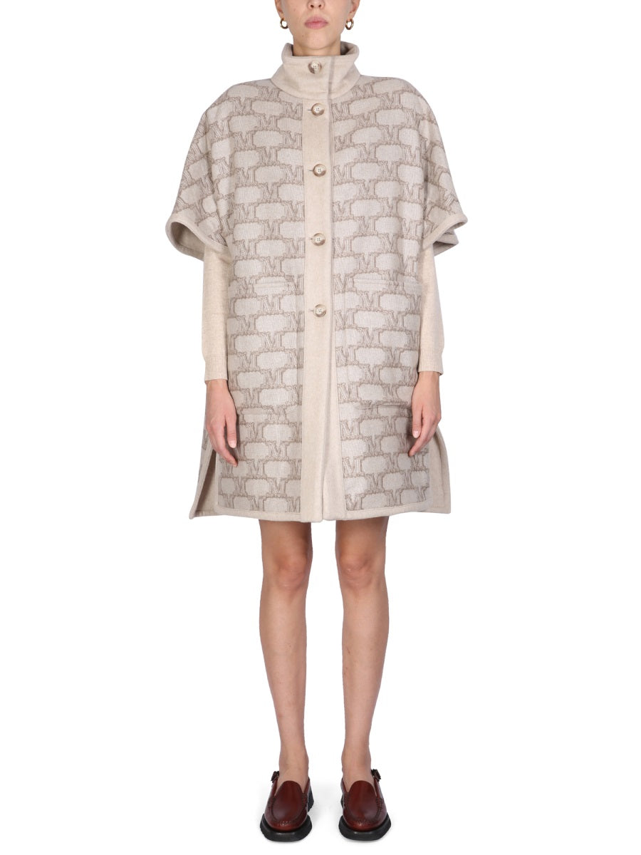 MAX MARA High Neck Front Button Closure Women's Coat