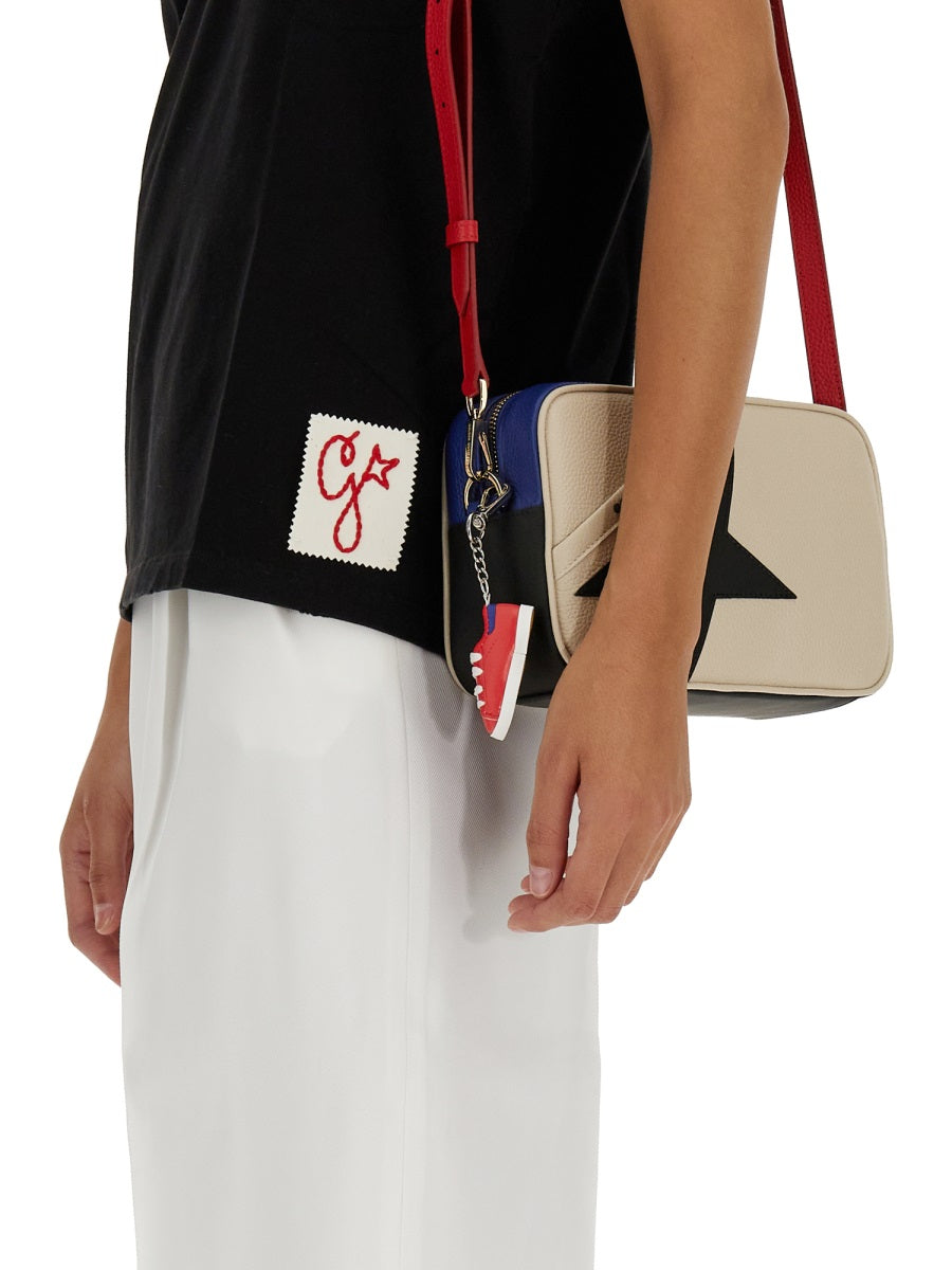 GOLDEN GOOSE Classic Women's Crew Neck T-Shirt with Logo Patch