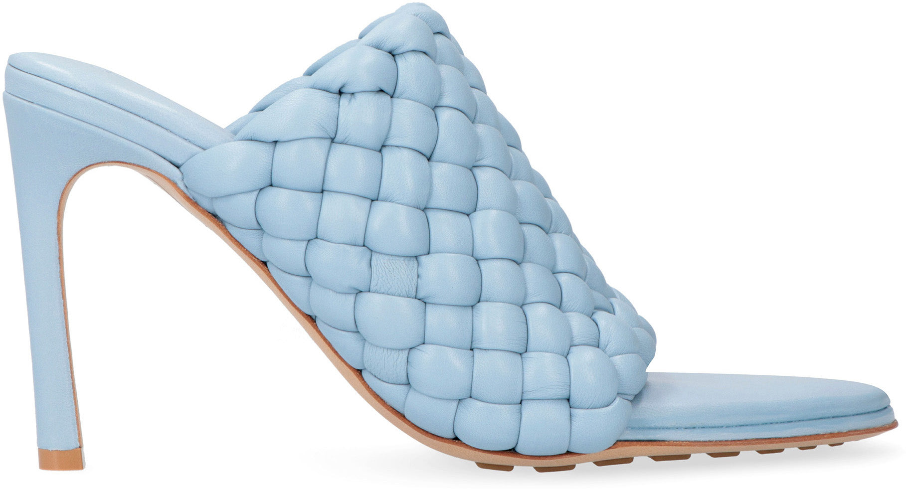 BOTTEGA VENETA Almond Toe Stiletto Heels with Rubber Stud Sole - Women's