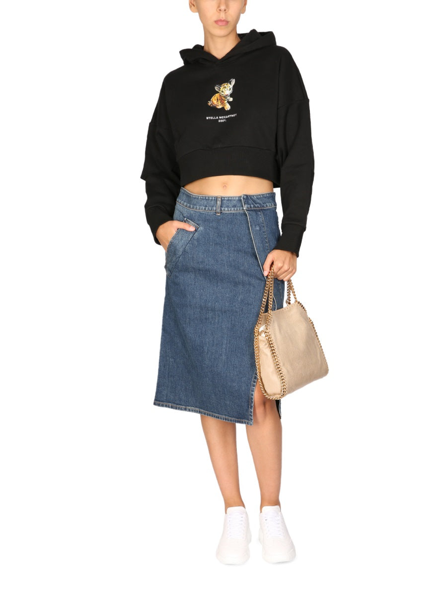 STELLA MCCARTNEY Tiger Graphic Hoodie Sweatshirt
