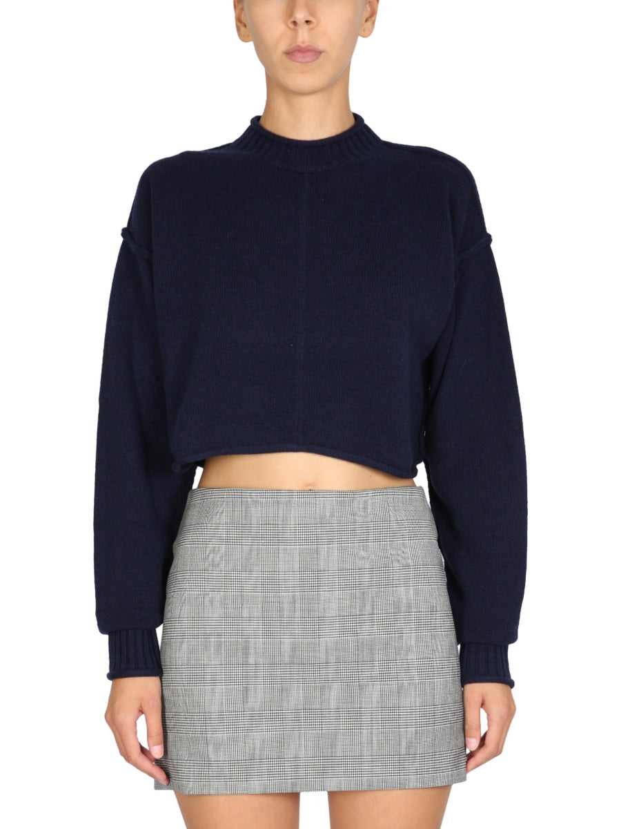 MAX MARA Luxurious Wool and Cashmere Crew Neck Sweater