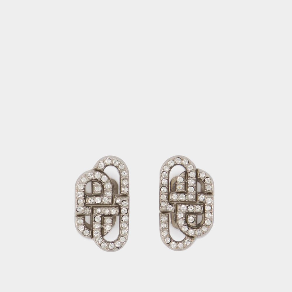 BALENCIAGA Mini BB Stud Earrings