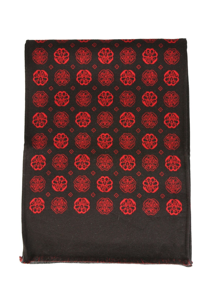 ALEXANDER MCQUEEN Jacquard Pattern Scarf for Men