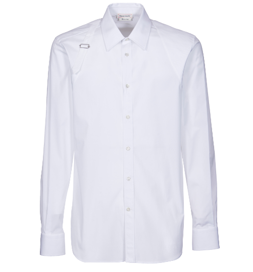 ALEXANDER MCQUEEN Cotton Blend Shirt with Elastane