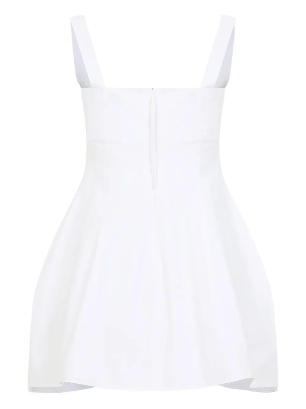 CARVEN Plunge Neck Long Top in Cotton