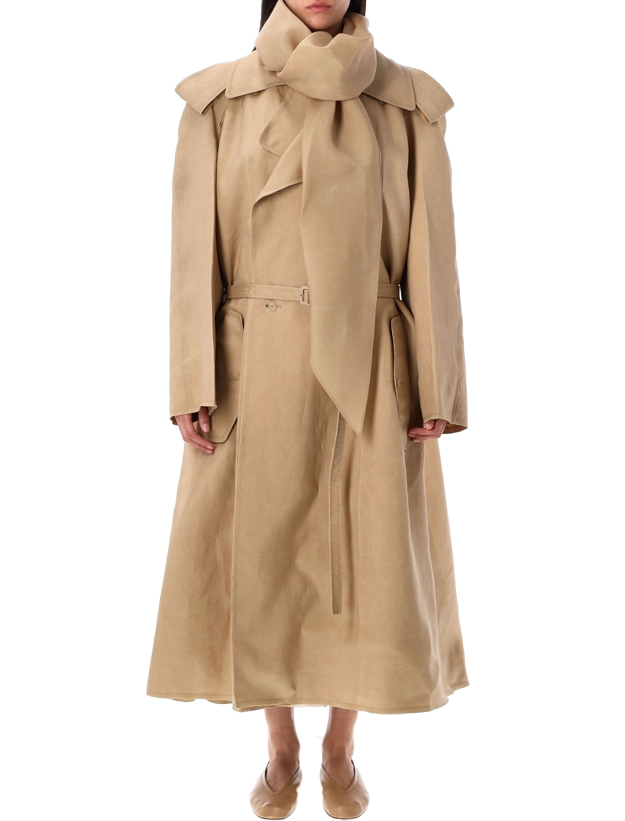 CARVEN Scarf Trench Coat - Size 38