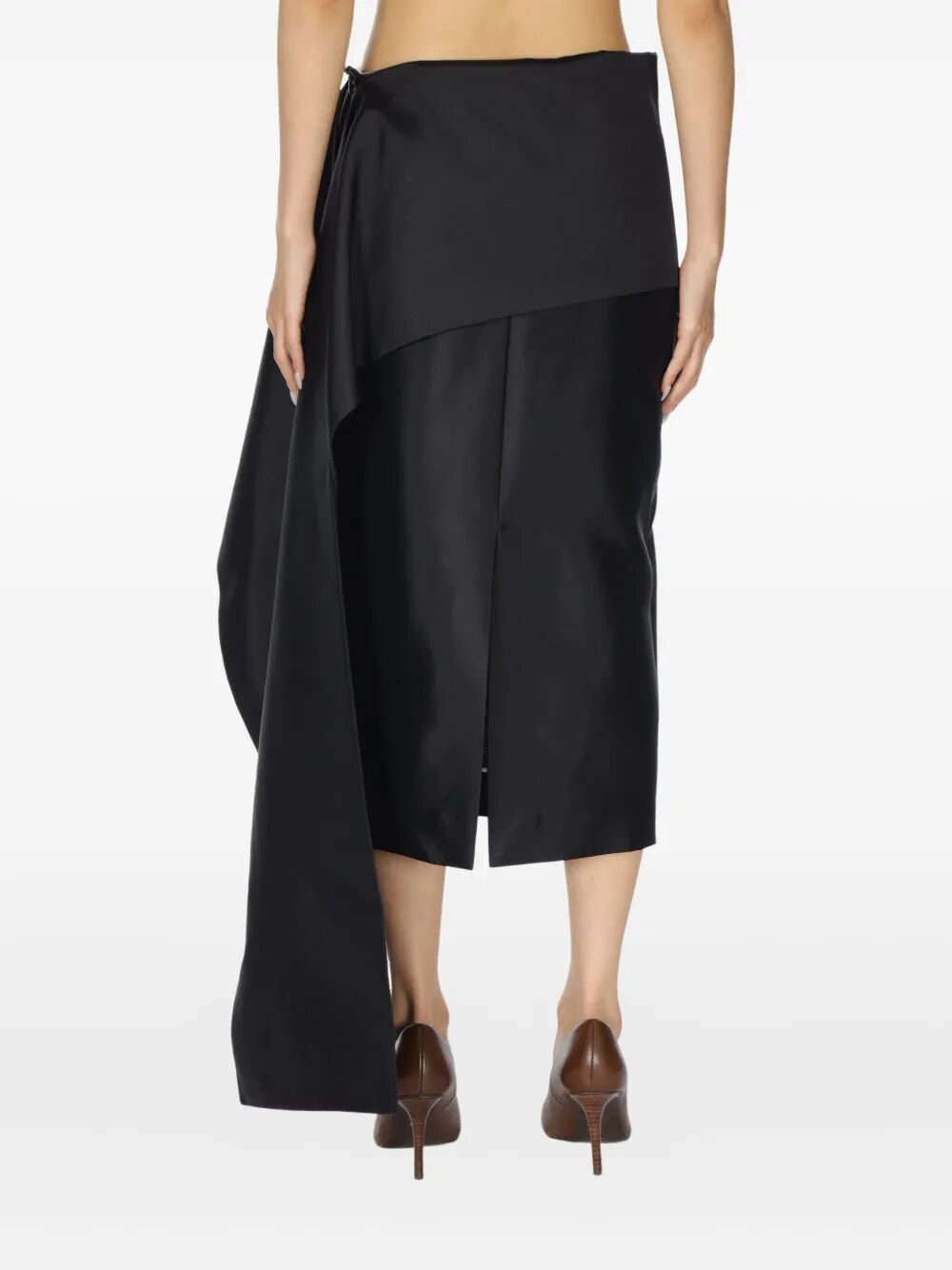 CARVEN Elegant Bow Mini Skirt