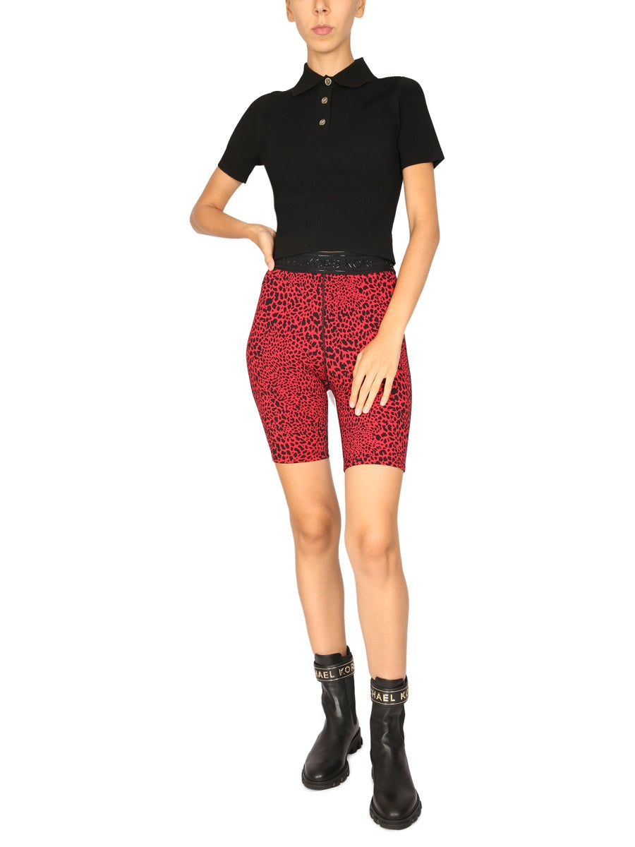 MICHAEL BY MICHAEL KORS Classic Polo Shirt with Logo Buttons for Women