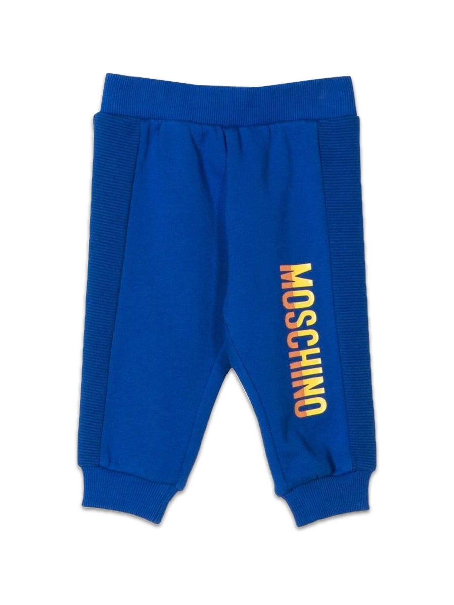 MOSCHINO Mini Logo-Embroidered Cotton Jogging Trousers