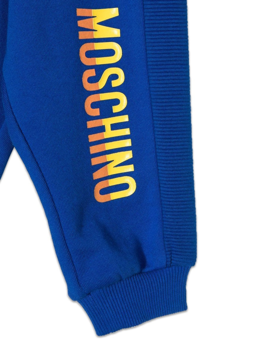 MOSCHINO Mini Logo-Embroidered Cotton Jogging Trousers