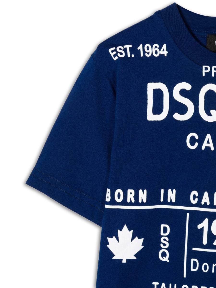 DSQUARED Unisex Slouch Fit T-Shirt for Kids