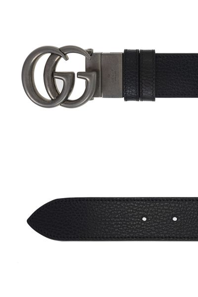 GUCCI Reversible Leather Double G Buckle Belt