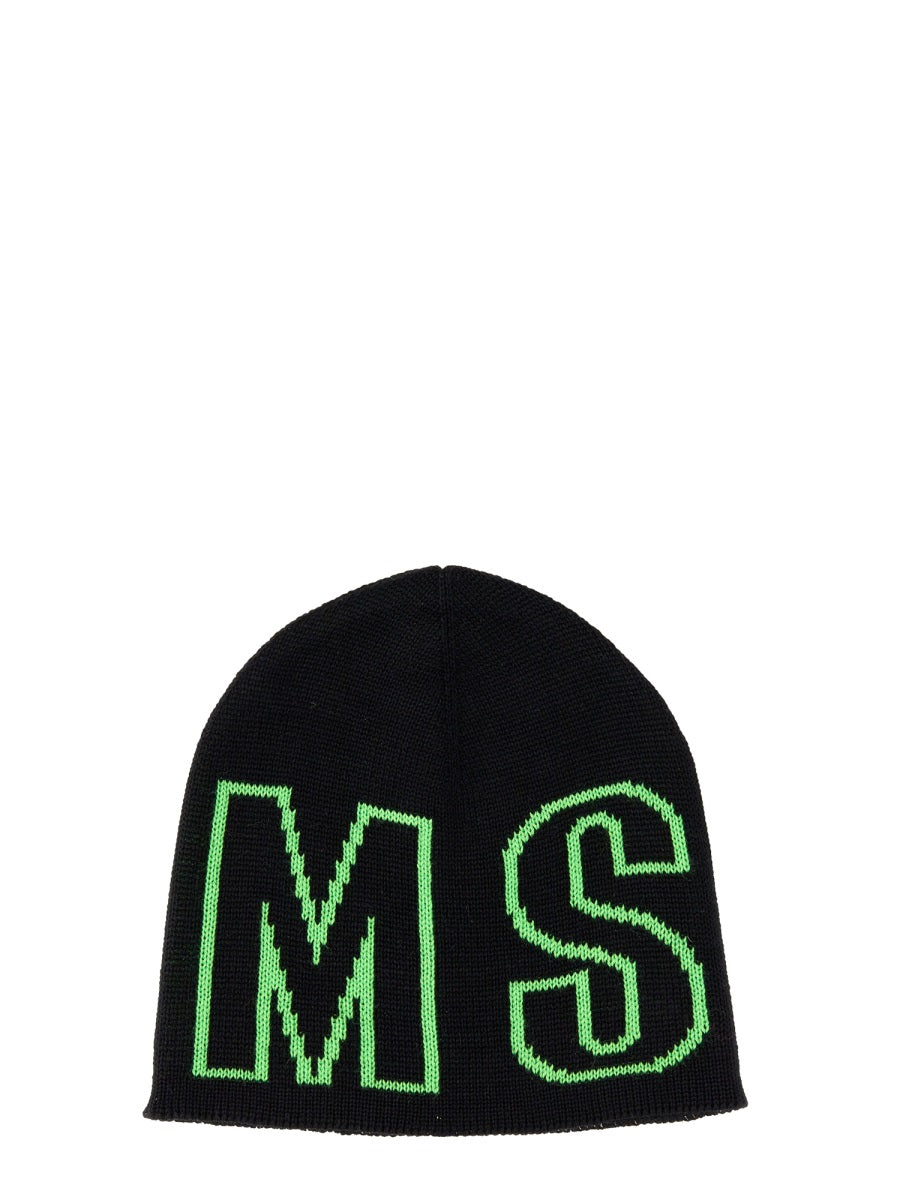 MSGM Men's Logo Beanie Hat
